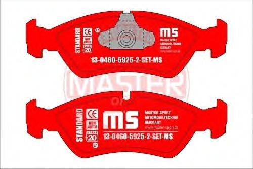 Комплект тормозных колодок, дисковый тормоз MASTER-SPORT 13046059252SETMS
