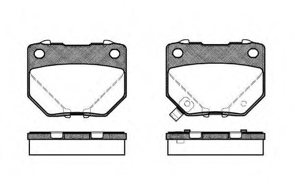 Комплект тормозных колодок, дисковый тормоз WOKING P2653.21