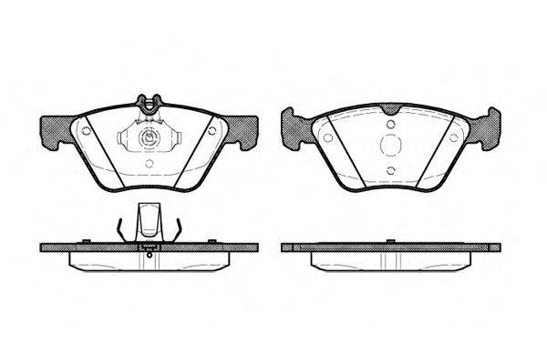 Комплект тормозных колодок, дисковый тормоз WOKING P7013.20