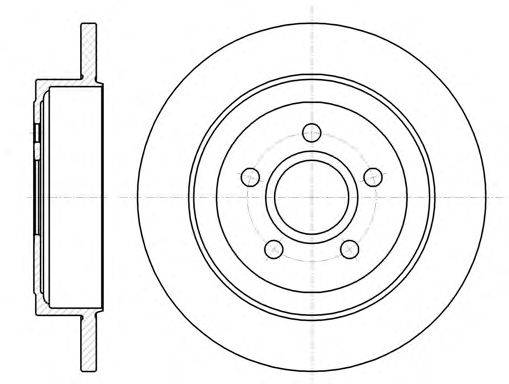 Тормозной диск WOKING D61364.00