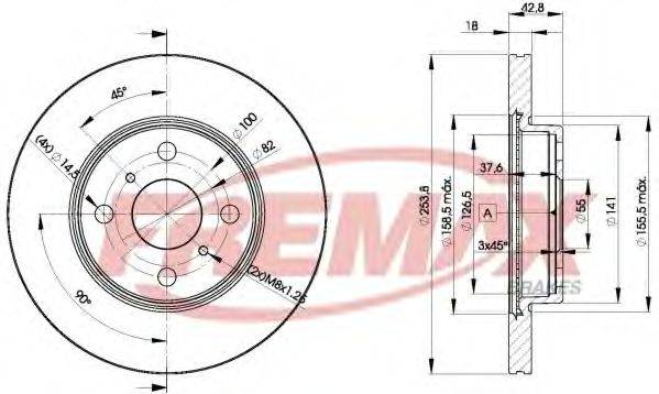 Тормозной диск FREMAX BD-1608