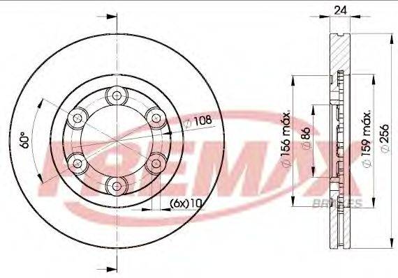 Тормозной диск FREMAX BD-0007