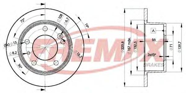Тормозной диск FREMAX BD2062