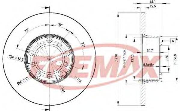 Тормозной диск FREMAX BD-2780