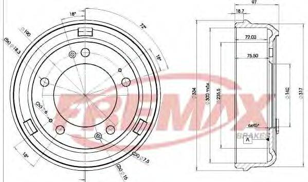 Тормозной барабан FREMAX BD-4640