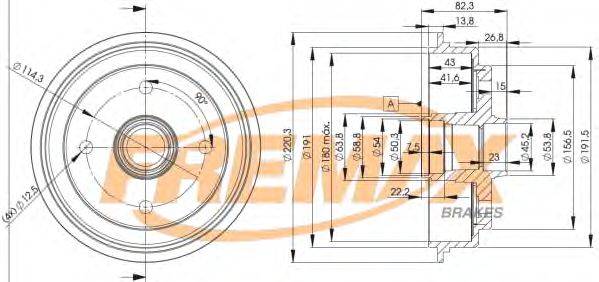 Тормозной барабан FREMAX BD4006