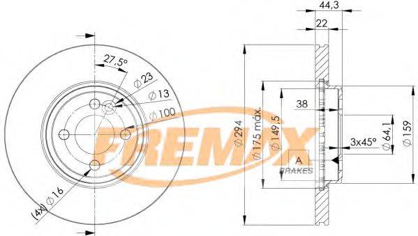 Тормозной диск FREMAX BD-8570
