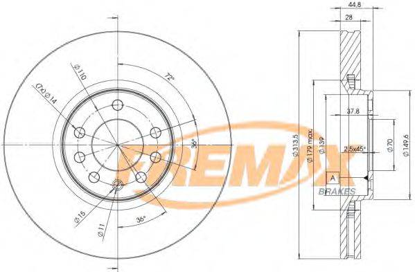 Тормозной диск FREMAX BD-9005