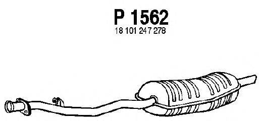 Глушитель выхлопных газов конечный FENNO P1562