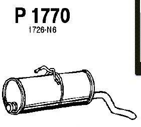 Глушитель выхлопных газов конечный FENNO P1770