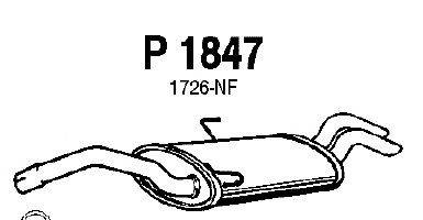 Глушитель выхлопных газов конечный FENNO P1847