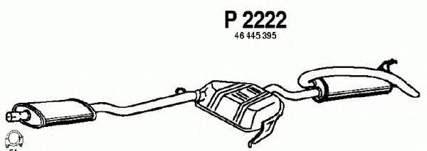 Глушитель выхлопных газов конечный FENNO P2222