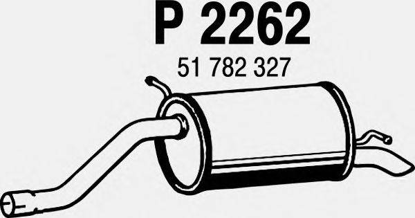 Глушитель выхлопных газов конечный FENNO P2262