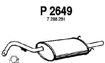 Глушитель выхлопных газов конечный FENNO P2649