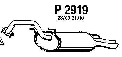 Глушитель выхлопных газов конечный FENNO P2919