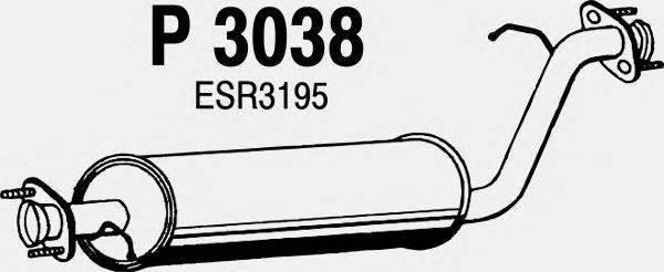 Средний глушитель выхлопных газов MTS 50093