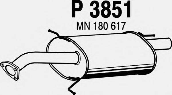 Глушитель выхлопных газов конечный FENNO 3851