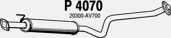 Средний глушитель выхлопных газов FENNO P4070