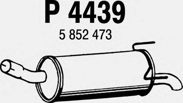 Глушитель выхлопных газов конечный FENNO P4439