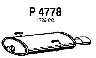 Глушитель выхлопных газов конечный FENNO P4778