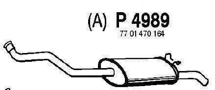 Глушитель выхлопных газов конечный FENNO P4989