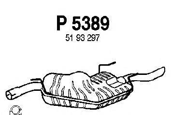 Глушитель выхлопных газов конечный FENNO P5389