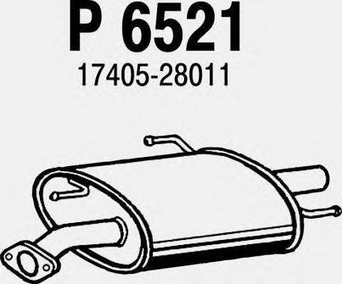 Глушитель выхлопных газов конечный FENNO P6521