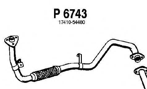 Труба выхлопного газа FENNO P6743