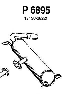 Глушитель выхлопных газов конечный FENNO P6895