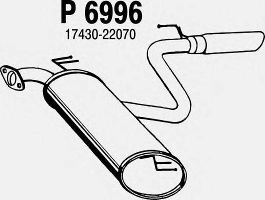Глушитель выхлопных газов конечный FENNO P6996