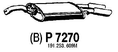 Глушитель выхлопных газов конечный FENNO P7270