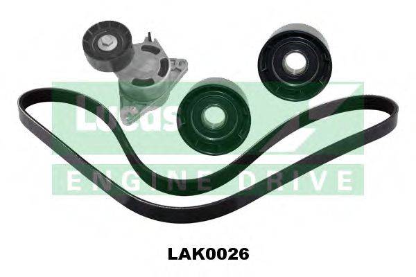 Поликлиновой ременный комплект LUCAS ENGINE DRIVE LAK0026