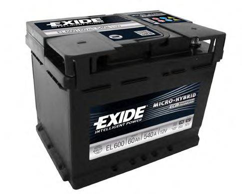 Стартерная аккумуляторная батарея; Стартерная аккумуляторная батарея EXIDE EL600