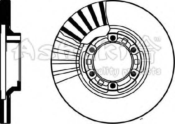 Тормозной диск ASHUKI C654-01
