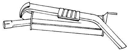 Глушитель выхлопных газов конечный SIGAM 13633