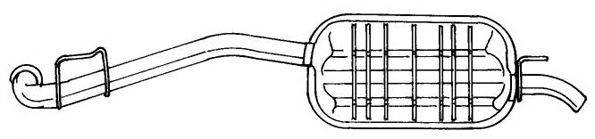 Глушитель выхлопных газов конечный ANSA 240628