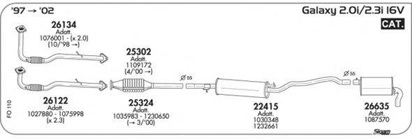Система выпуска ОГ SIGAM FO110