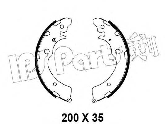 Тормозные колодки IPS Parts IBL-4411