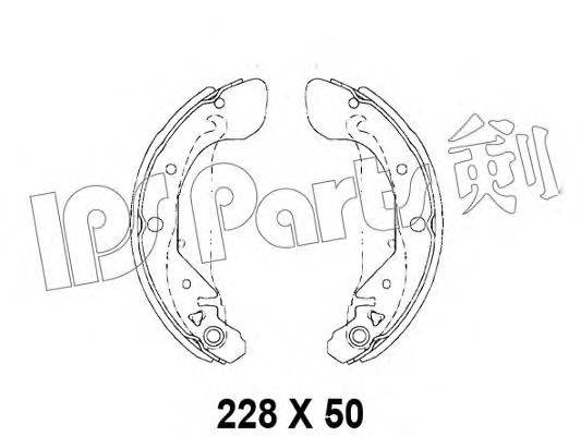 Тормозные колодки IPS Parts IBL-4W02