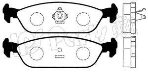 Комплект тормозных колодок, дисковый тормоз IPS Parts IBR-1600