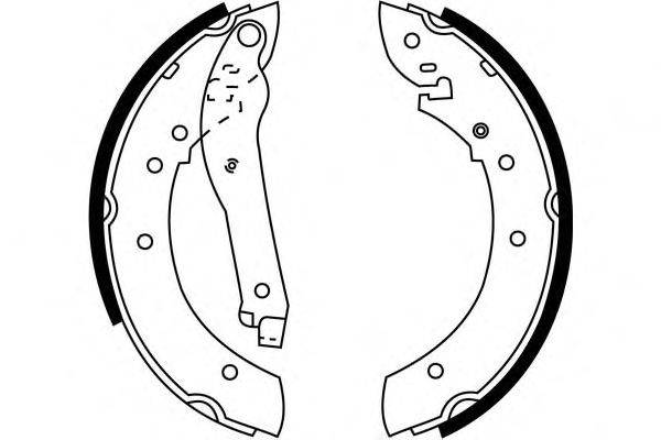 Комплект тормозных колодок E.T.F. 09349