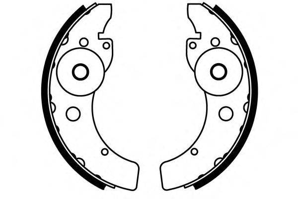 Комплект тормозных колодок E.T.F. 09579