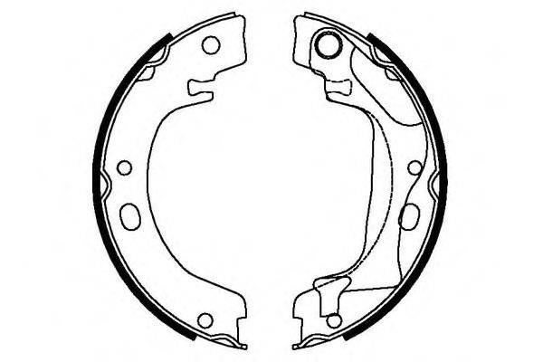 Комплект тормозных колодок E.T.F. 09676