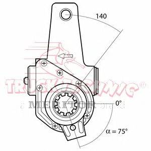 Регулируемый вал, регулятор TRUCKTECHNIC TT70.00.859