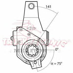 Регулируемый вал, регулятор TRUCKTECHNIC TT70.00.893