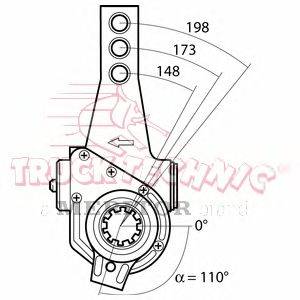 Регулируемый вал, регулятор TRUCKTECHNIC TT70.00.970