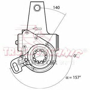 Регулируемый вал, регулятор TRUCKTECHNIC TT70.00.986