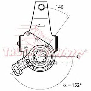 Регулируемый вал, регулятор TRUCKTECHNIC TT70.02.523
