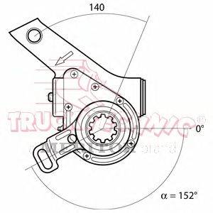 Регулируемый вал, регулятор TRUCKTECHNIC TT70.02.535