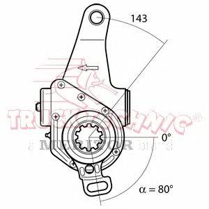 Регулируемый вал, регулятор TRUCKTECHNIC TT70.02.545